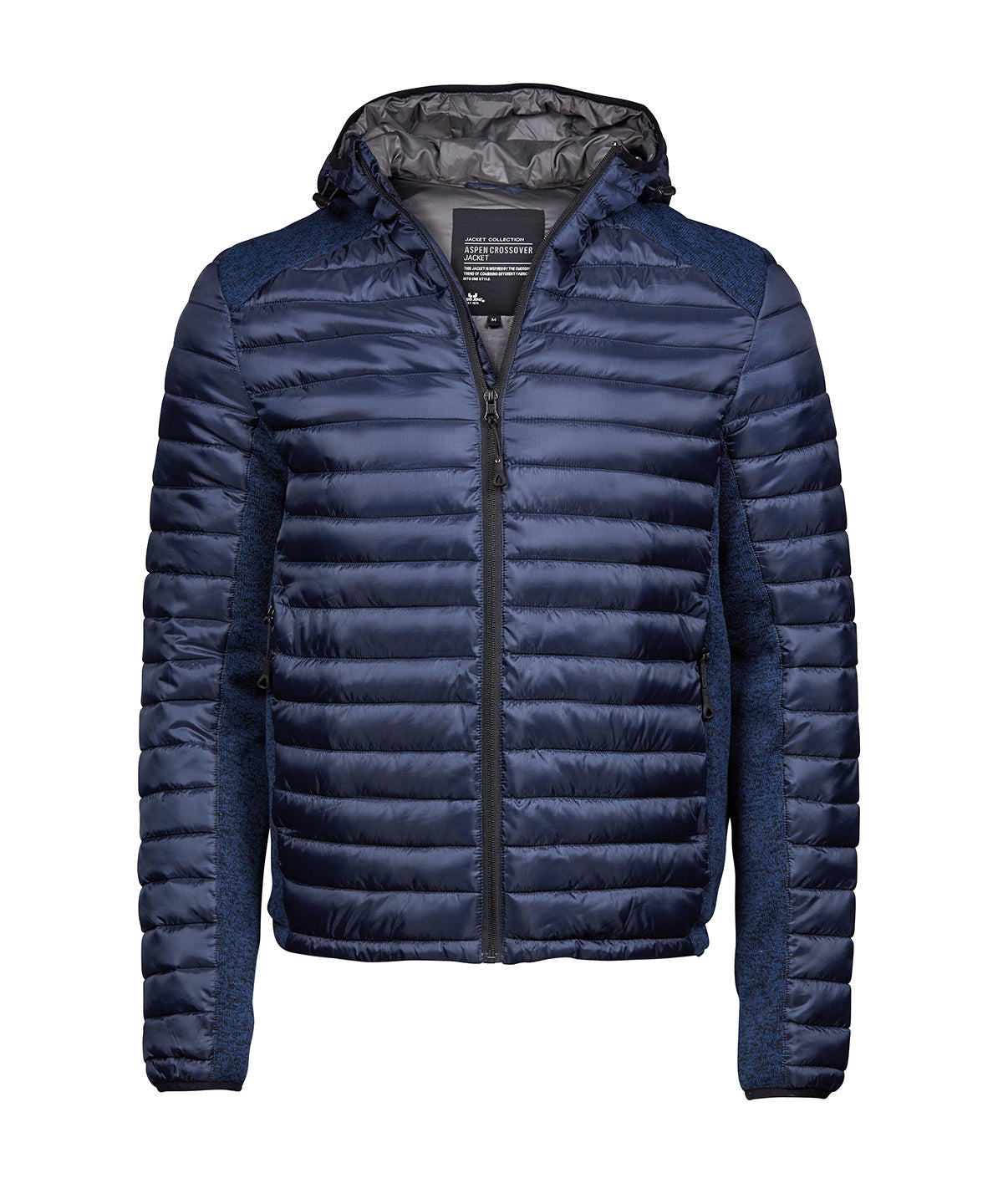 Hooded outdoor crossover (9610) - Navy/Navy Melange