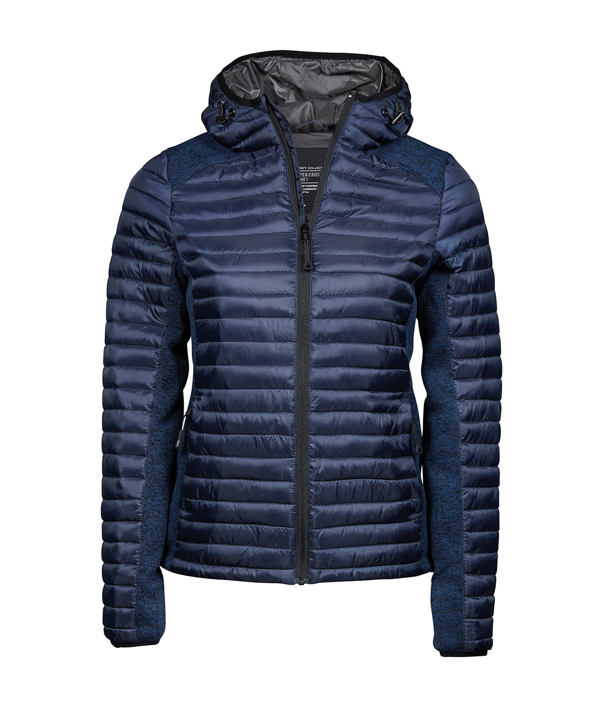 Women’s hooded outdoor crossover (9611) - Navy/Navy Melange