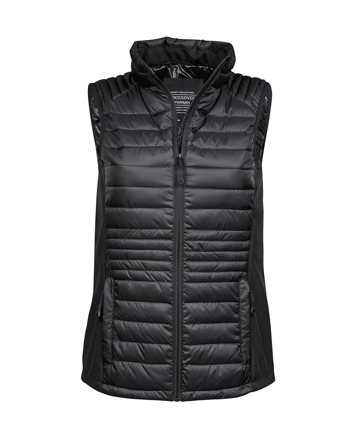 Women’s crossover bodywarmer (9625) - Black/Black/Black