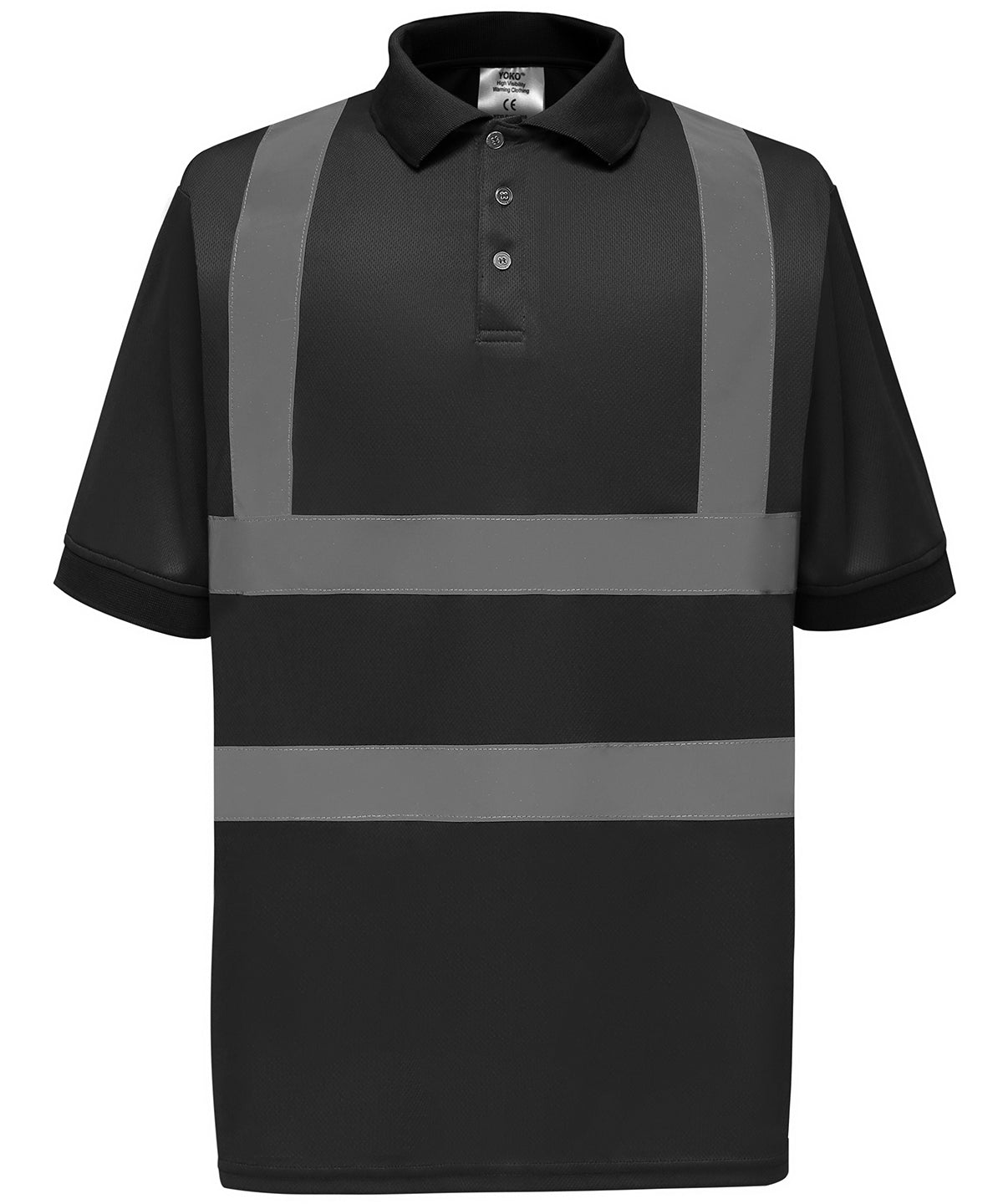 Hi-vis short sleeve polo (HVJ210) - Black