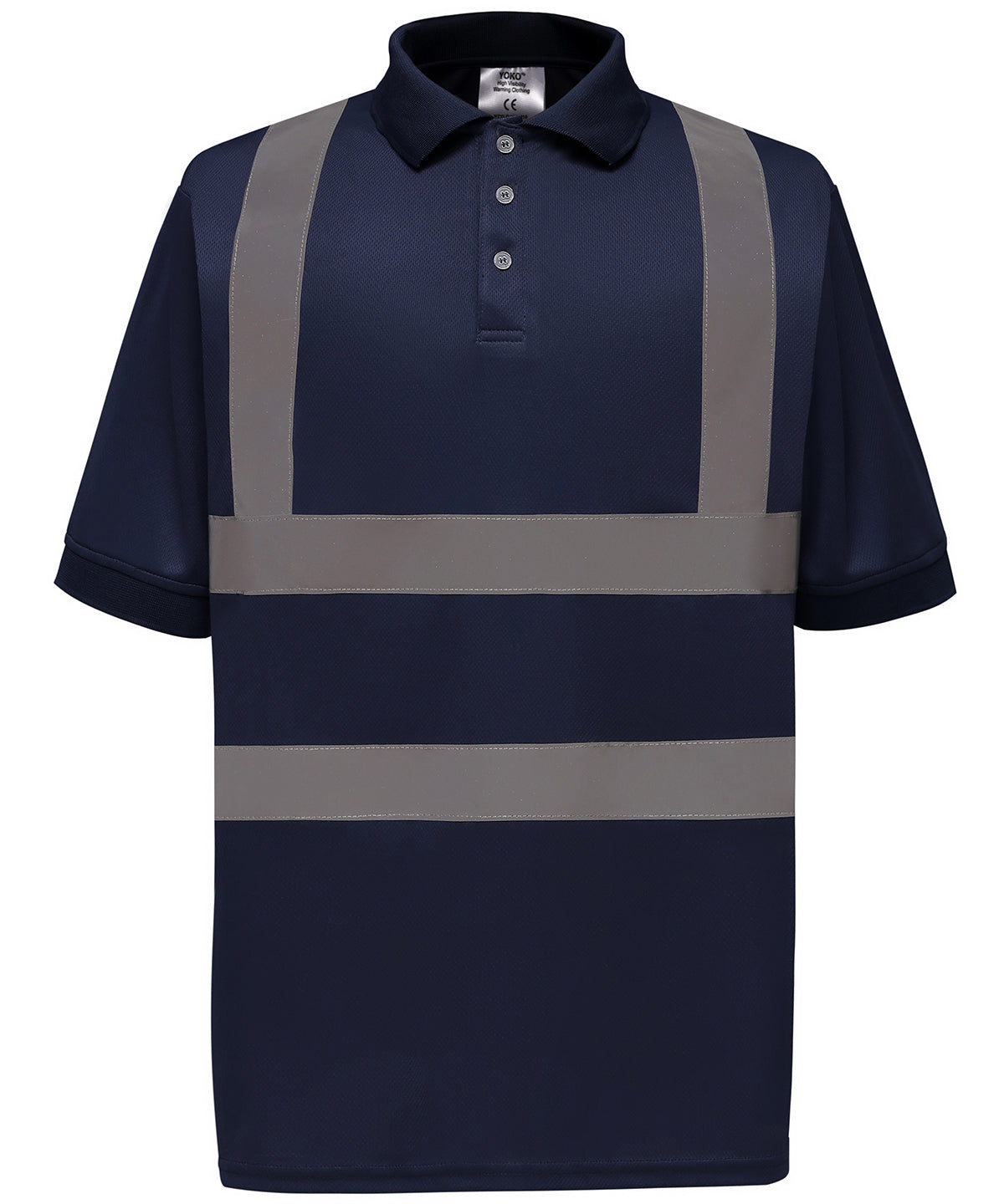 Hi-vis short sleeve polo (HVJ210) - Navy