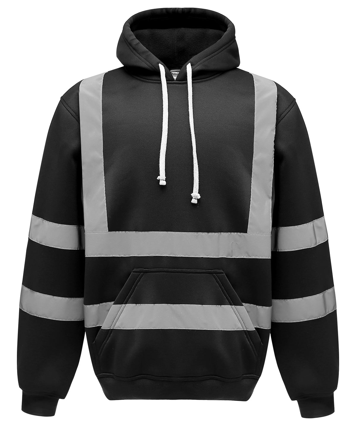 Hi-vis pull-over hoodie (HVK05) - Black