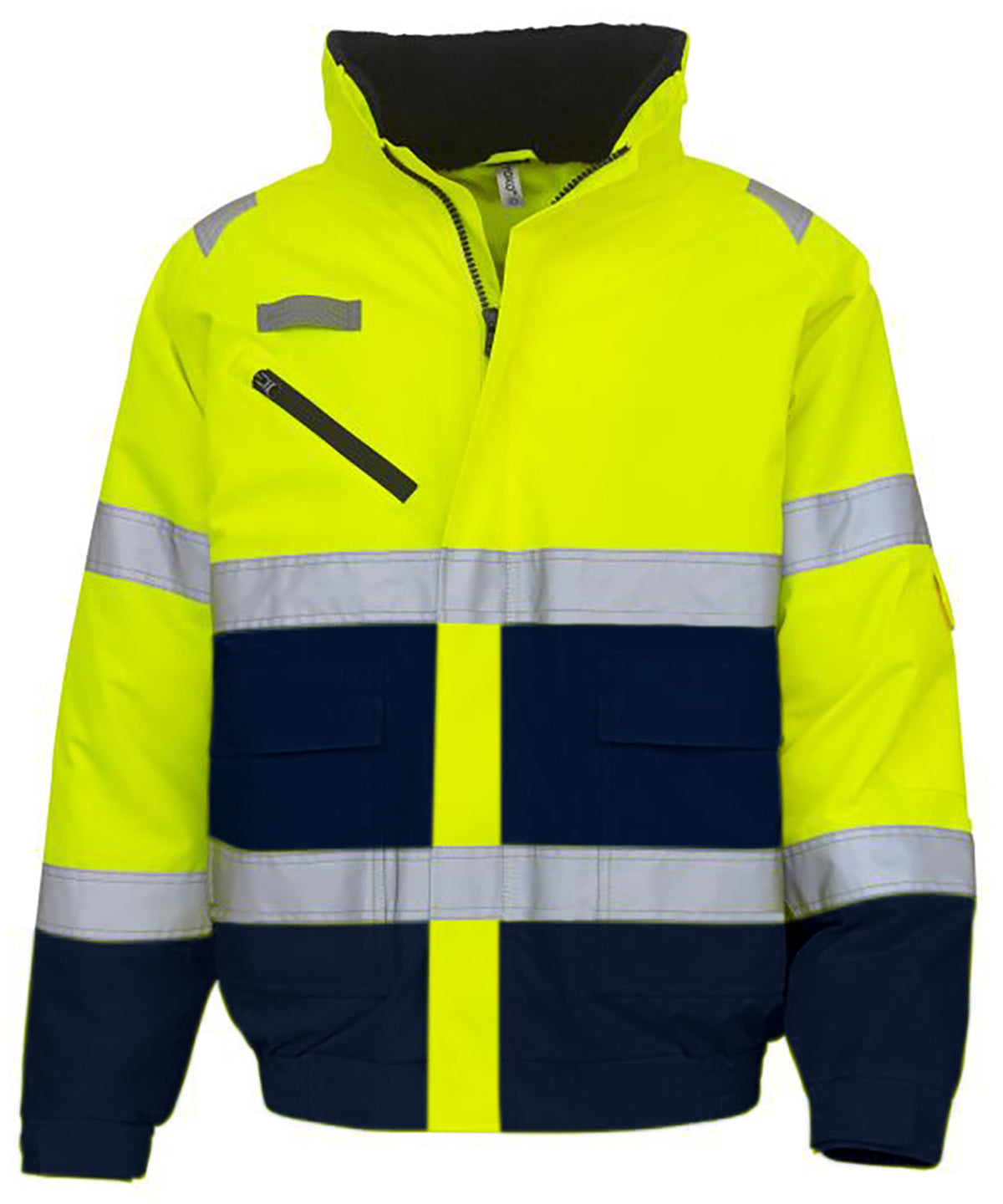 Hi-vis fontaine flight jacket (HVP209) - Yellow/Navy