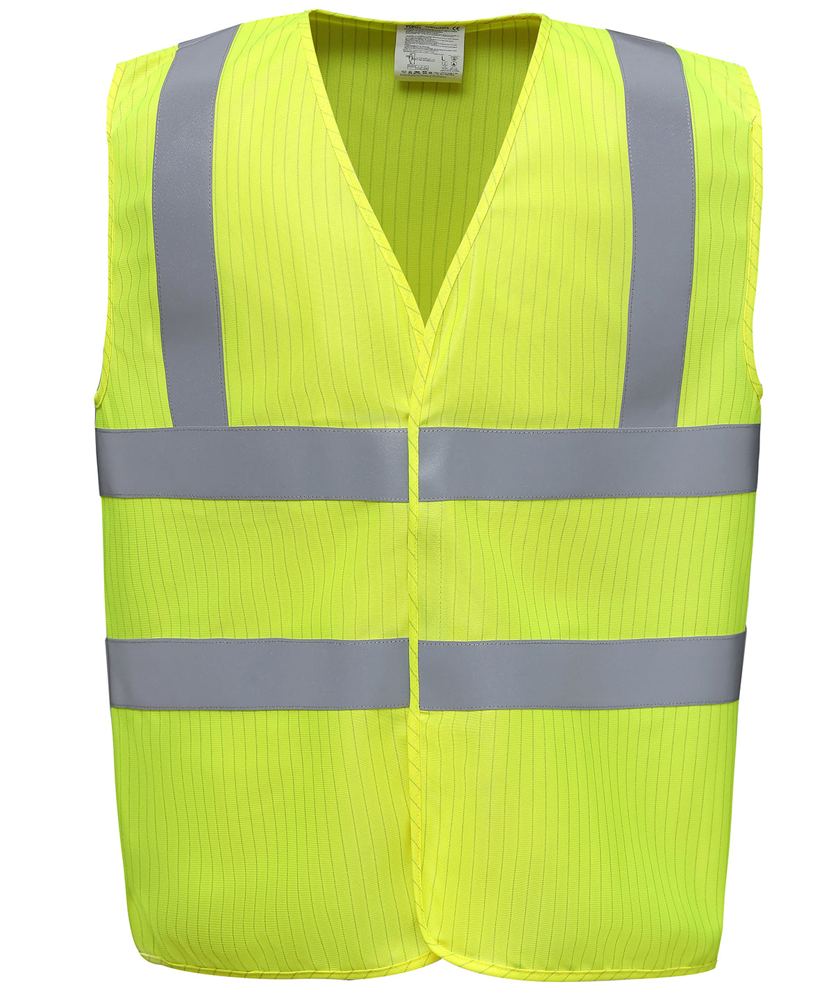 Hi-vis flame-retardant anti-static waistcoat (HVW100ASFR) - Yellow